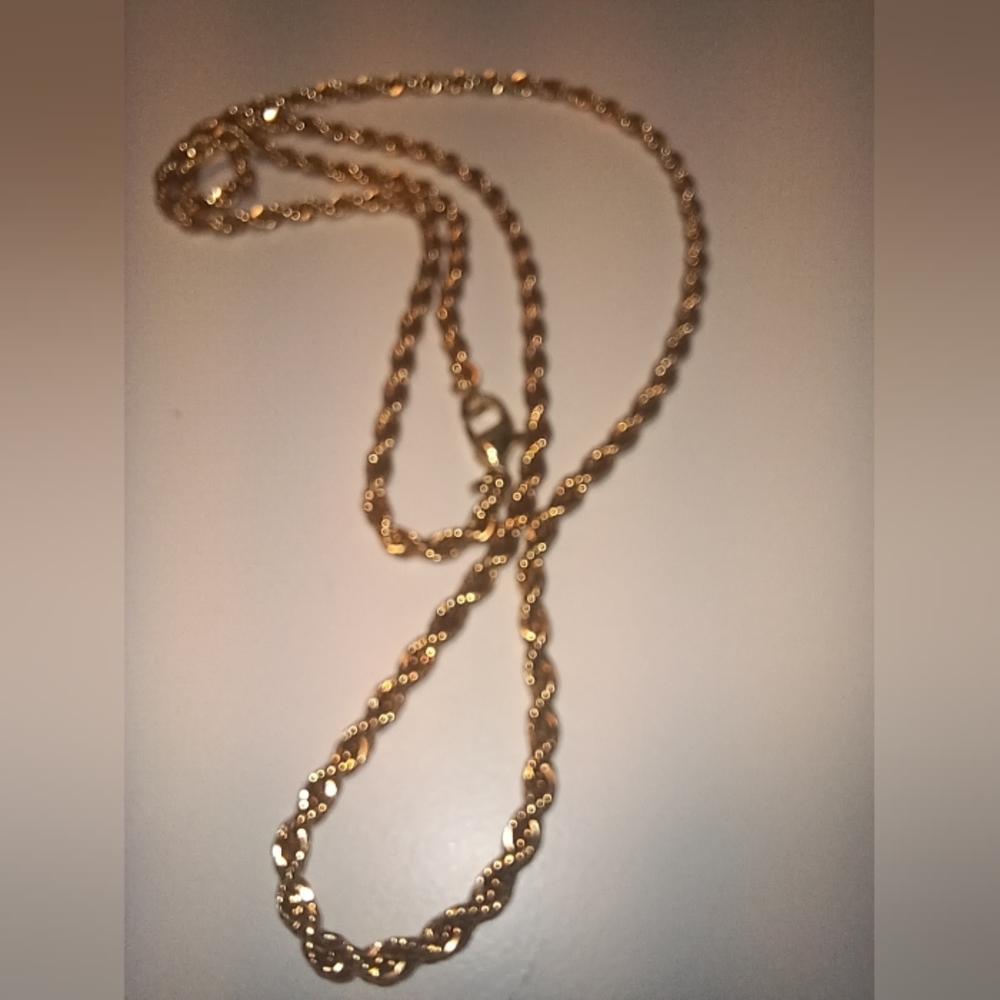 10k heavily GP 26" long 4mm thick rope chain